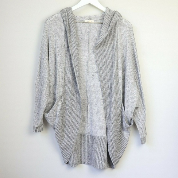 silence + noise Sweaters - Silence + Noise UO Hooded Open Cardigan Sweater
